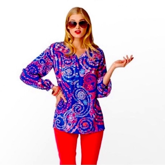 Lilly Pulitzer Tops - 🚫SOLD🚫NWT Lilly Pulitzer Providence blouse szXS